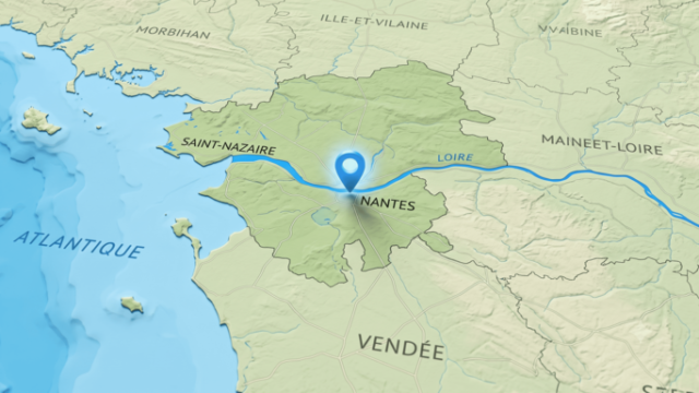 Carte Nantes et la Loire-Atlantique